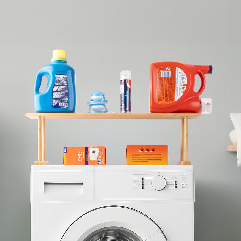 Lavish Home Bamboo Sink Shelf - Countertop Organizer Kitchen, Bathroom, Bedroom, Office - Space-Saving Storage for Soap, Sponges, and Cleaners by Lavish Home - Image 5